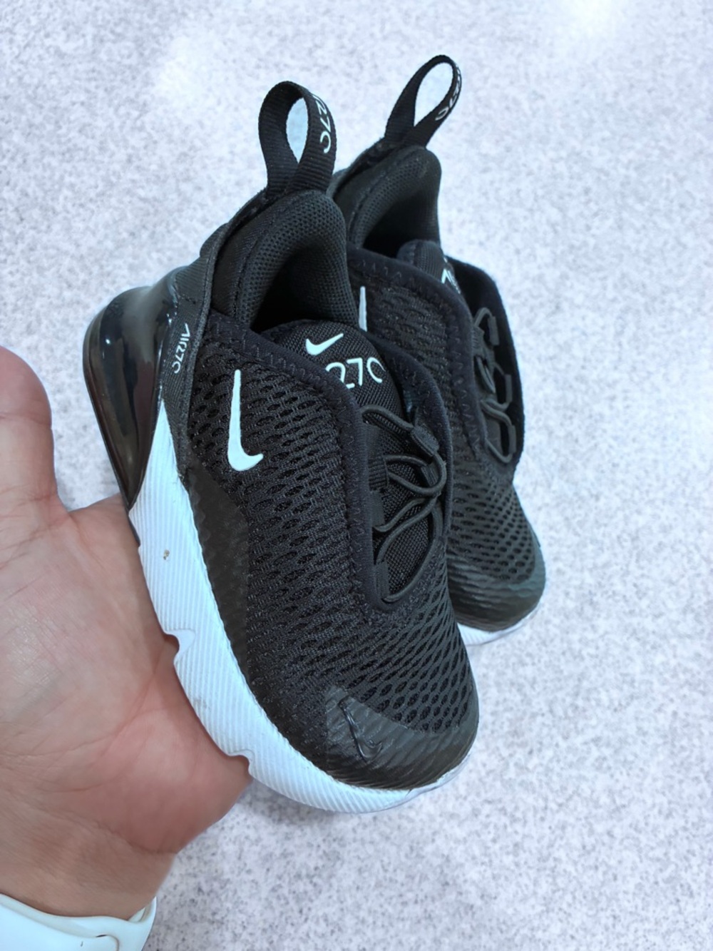Nike Air Max 270 Baby Toddler Shoe Black Sz 6 C Sneakers DD1646 - Picture 7 of 10